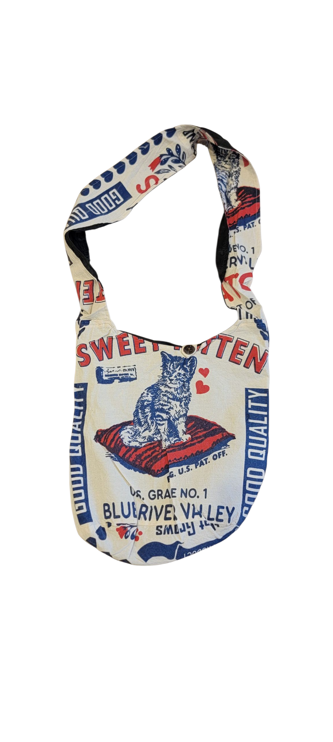 Evergreen Guardian Imports - Wholesale Tote Bag - Women's - BA773 Reproduction of Flour Sack Vintage Cotton Lama Bag 1