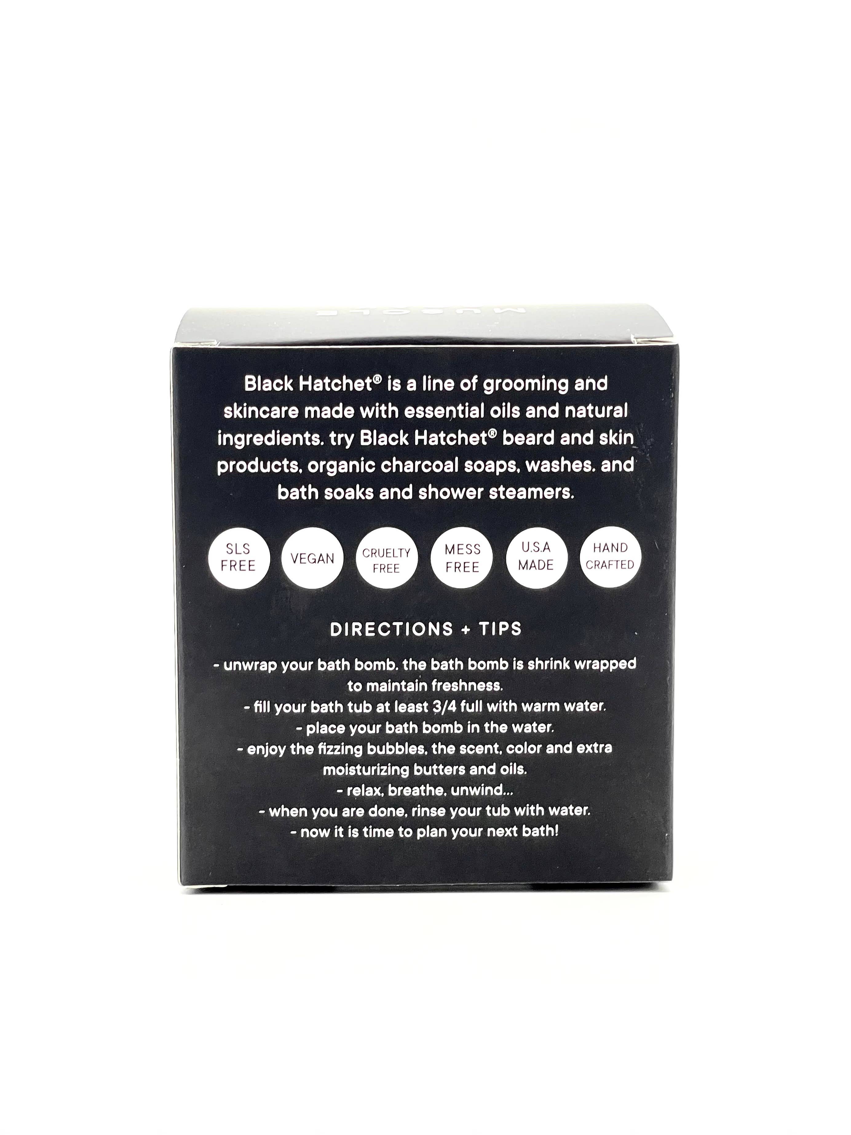 Latika Beauty - Vente Bombe de bain/poudre effervescente pour le bain - Bombe de bain muscle – Black Hatchet ⚫ Cadeau pour hommes7