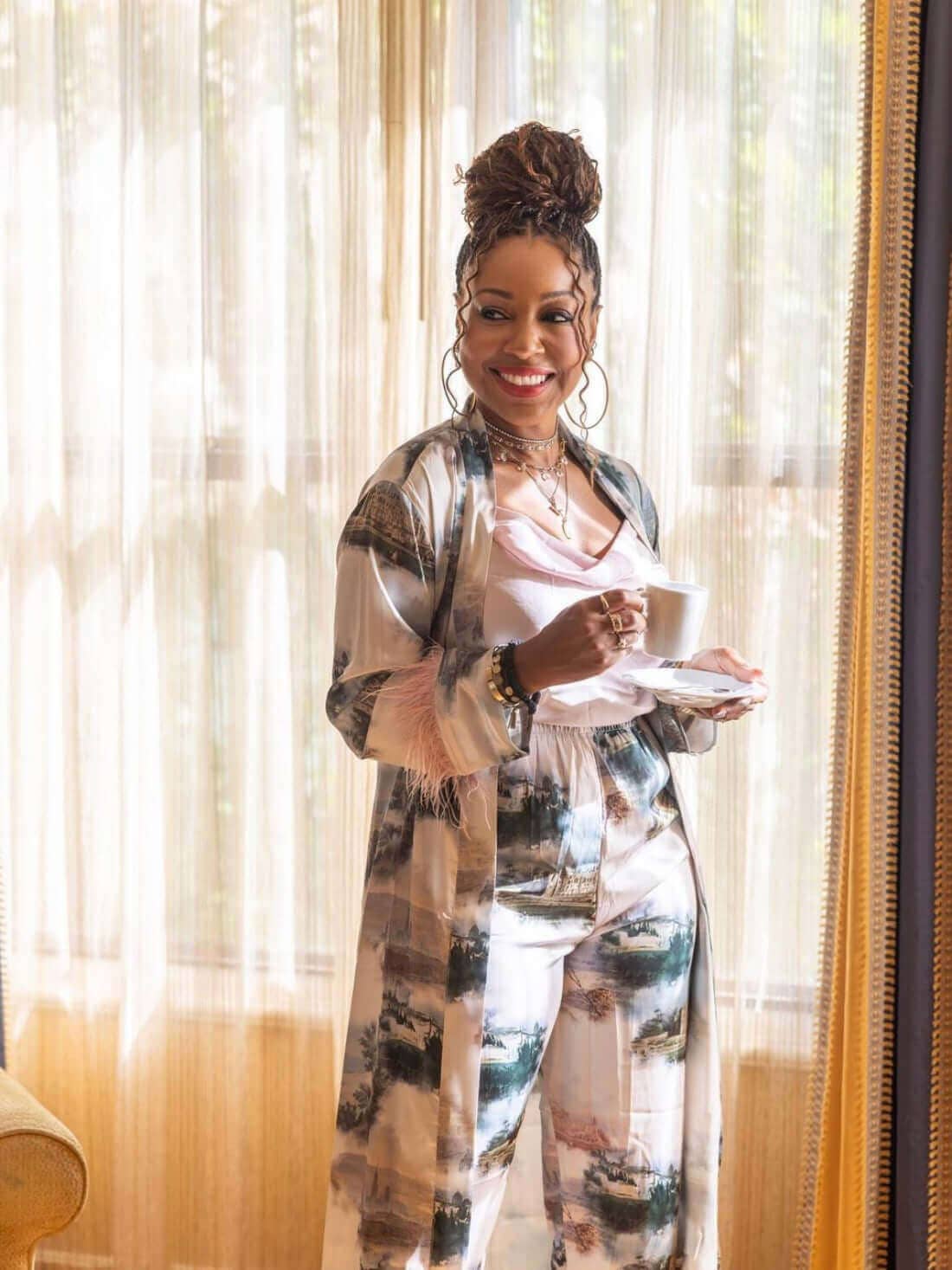 vert Ensemble de pyjama paysage 3 pièces plume en vente sur Faire16