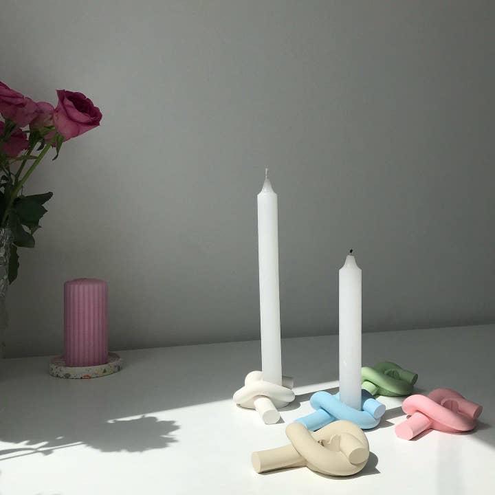 knot candle holder for wholesale by Amal’s Atelier