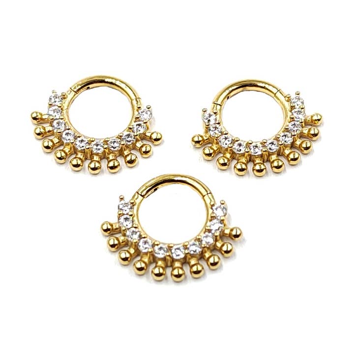 Steel ring piercing for wholesale by MYLENE ET FELIX