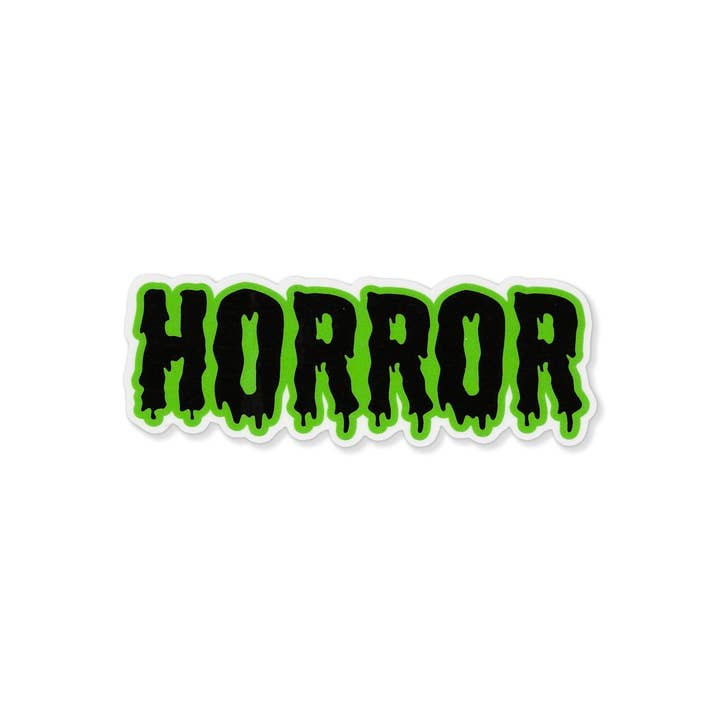 Brain Shudder Studio - Wholesale Sticker - Black and Green Horror Sticker