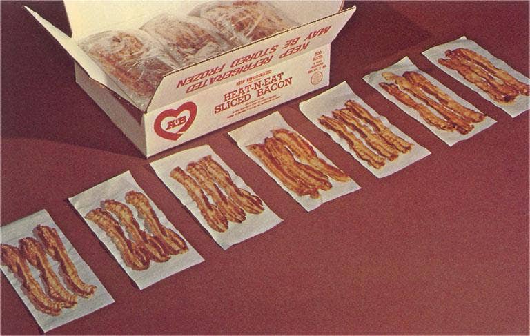 Found Image Press – wholesale Art print – Art Print BE-62 Heat N'Eat Sliced Bacon0