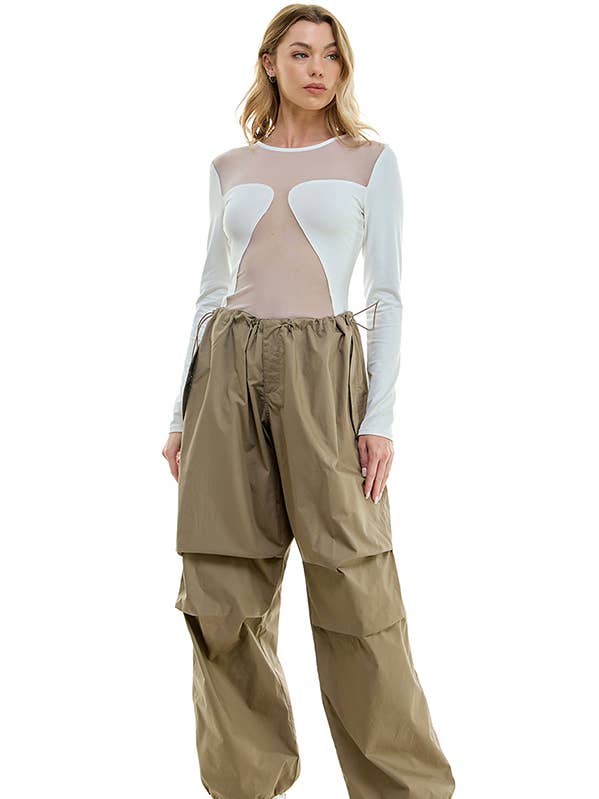 LÅNGÄRMAD REN PANEL BODYSUIT för wholesale av ACOA COLLECTION