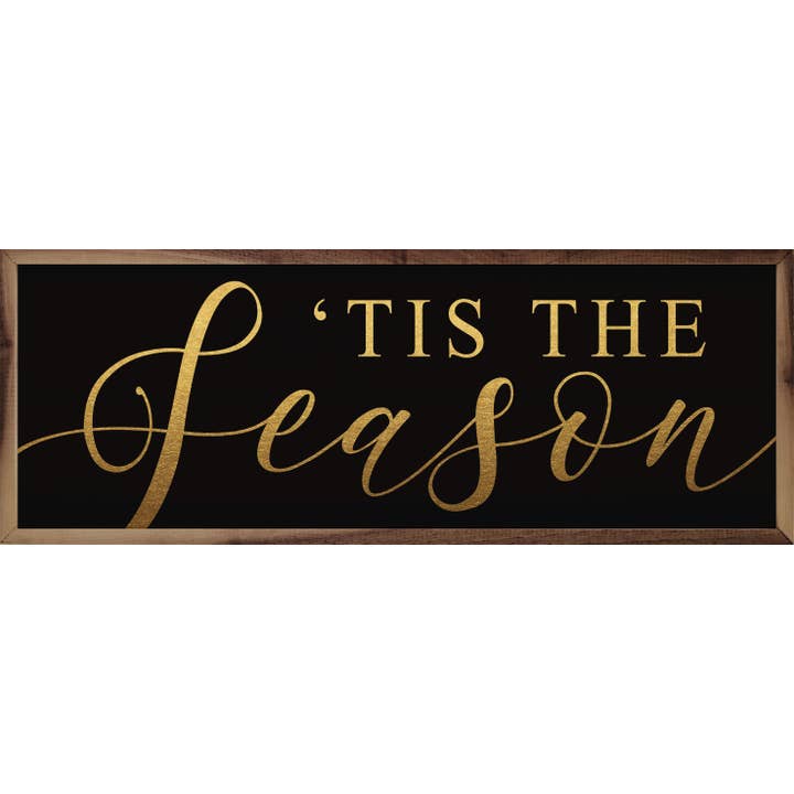 Gold Tis The Season Black for wholesale by Kendrick Home