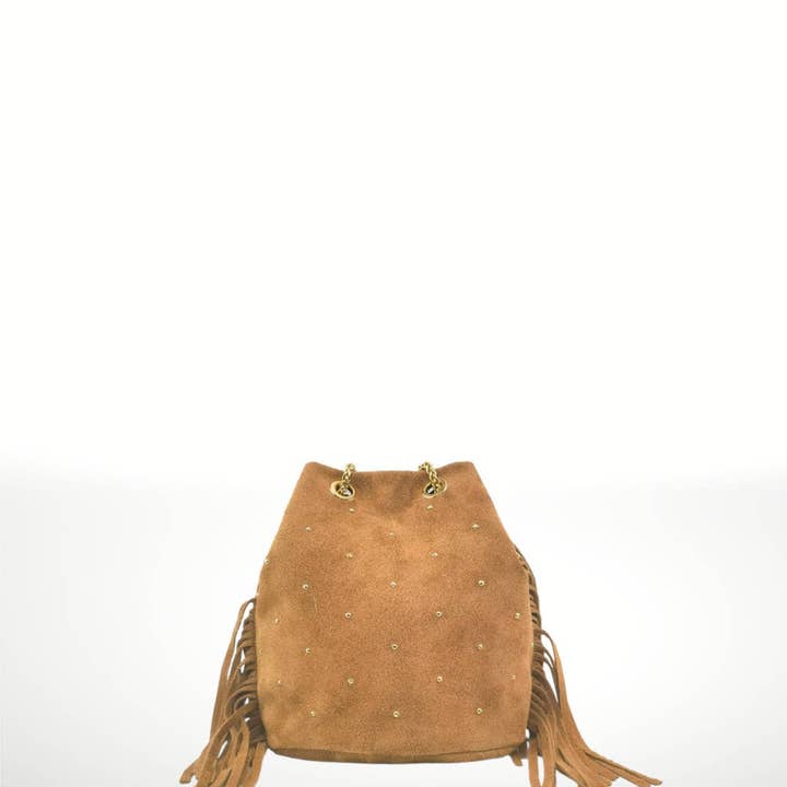 ITALIAN'S LEATHER - Wholesale Shoulder bag – women's - Flora ² Suede leather shoulder bag17