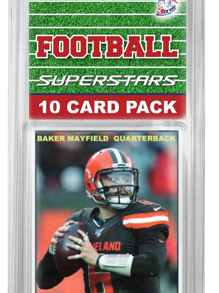 Kit Superstars Cleveland Browns da 10 carte per la vendita all'ingrosso da parte di 3bros And A Card Store