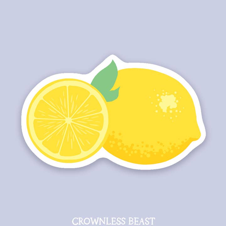 Pegatina limón para venta al por mayor de Crownless Beast