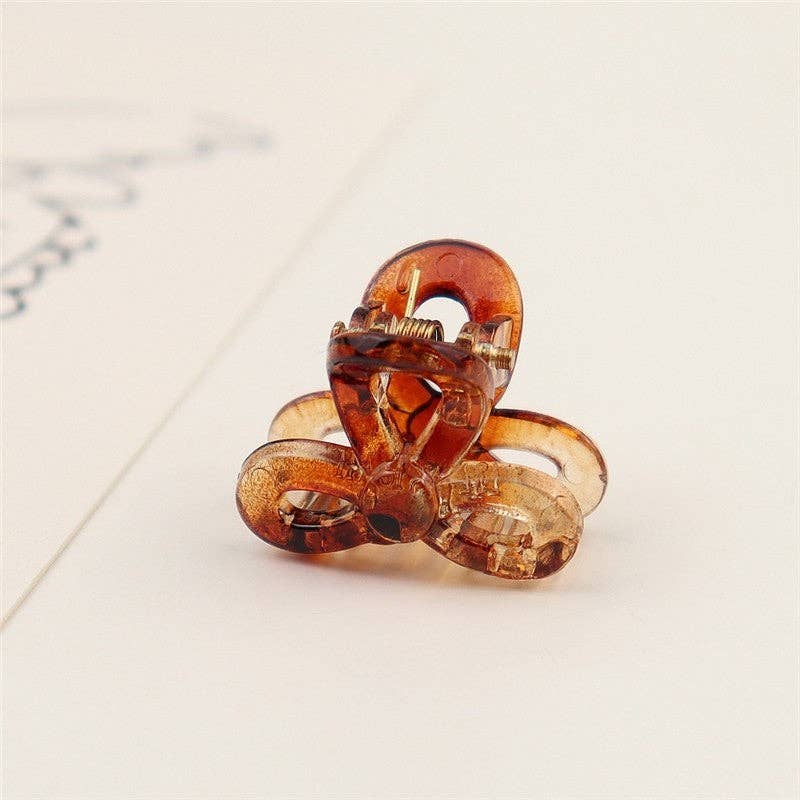 FurDecoration – wholesale Hair clip – Women’s – Small Transparent Colored Hair Claw Clip11