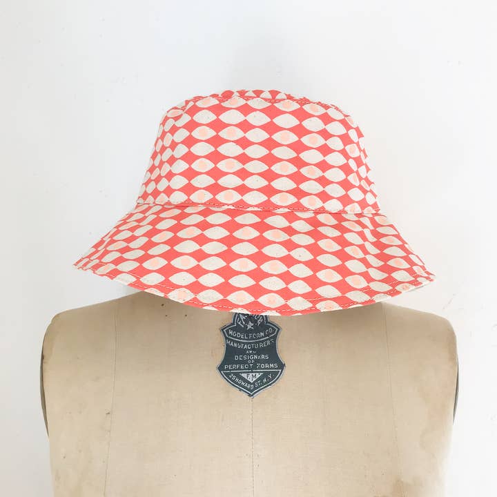 Erin Flett - Wholesale Bucket Hat - Women's - GRAPEFRUIT THIRD EYE BUCKET HAT
