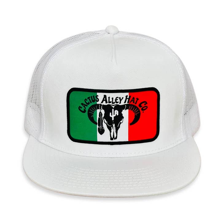 Caliente 6006 Cappellino Snapback in Rete Bianca per la vendita all'ingrosso da parte di Cactus Alley Hat Co.