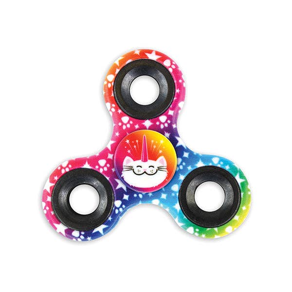 Kipp Brothers - Wholesale Fidget Toy - Kids - Cat & Unicorn Fidget Spinner 3" Bulk Pack- 12/Pack0