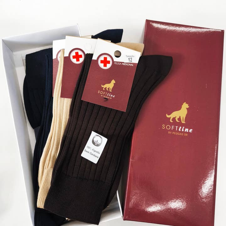 SR Peúgas – Engroshandel Strømper - Unisex – Tidssløse "medicinske" ribstrømper i bomuld ref.7001