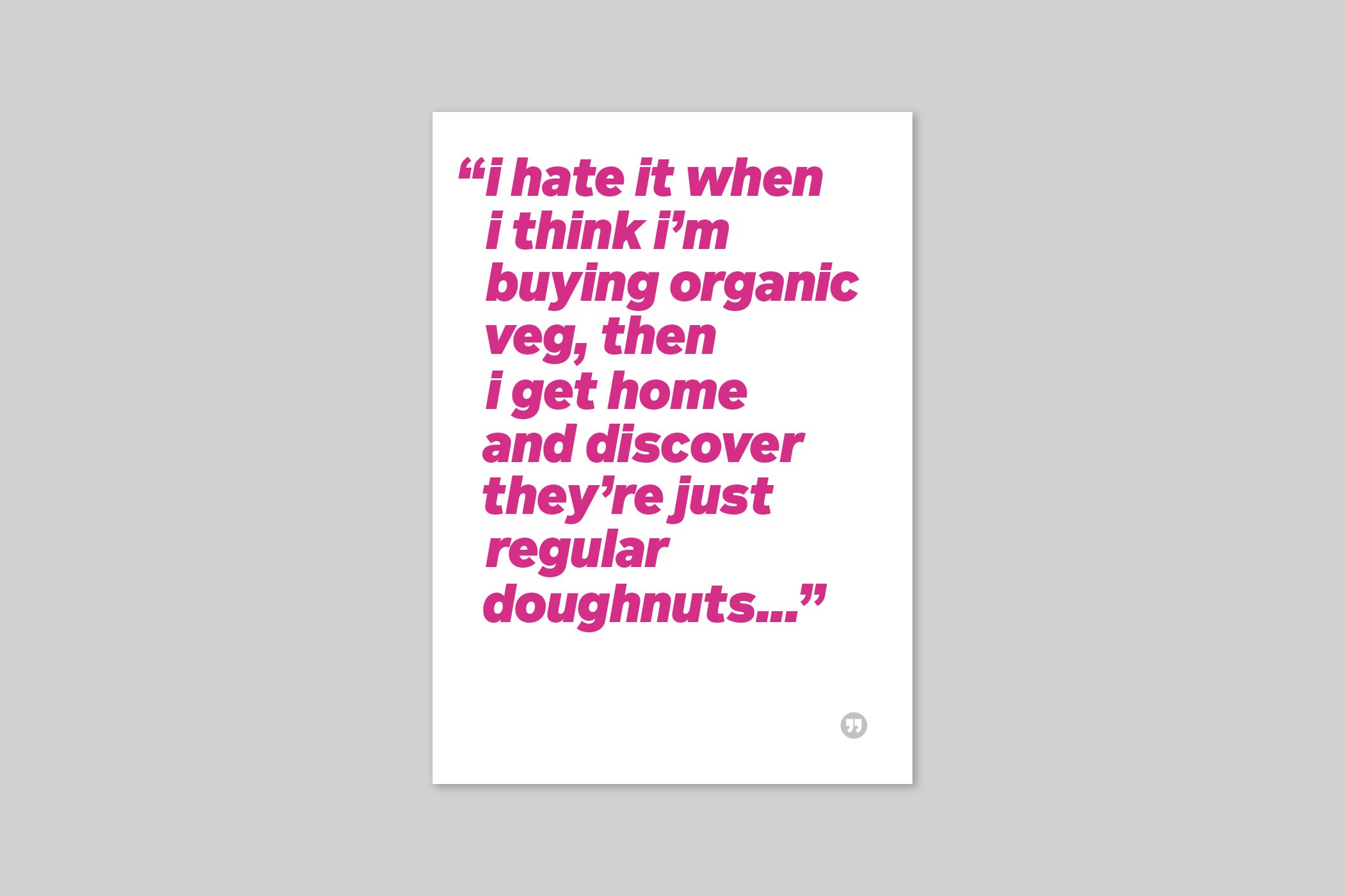 Icon - Wholesale Everyday greeting card - Organic Veg Greeting Card