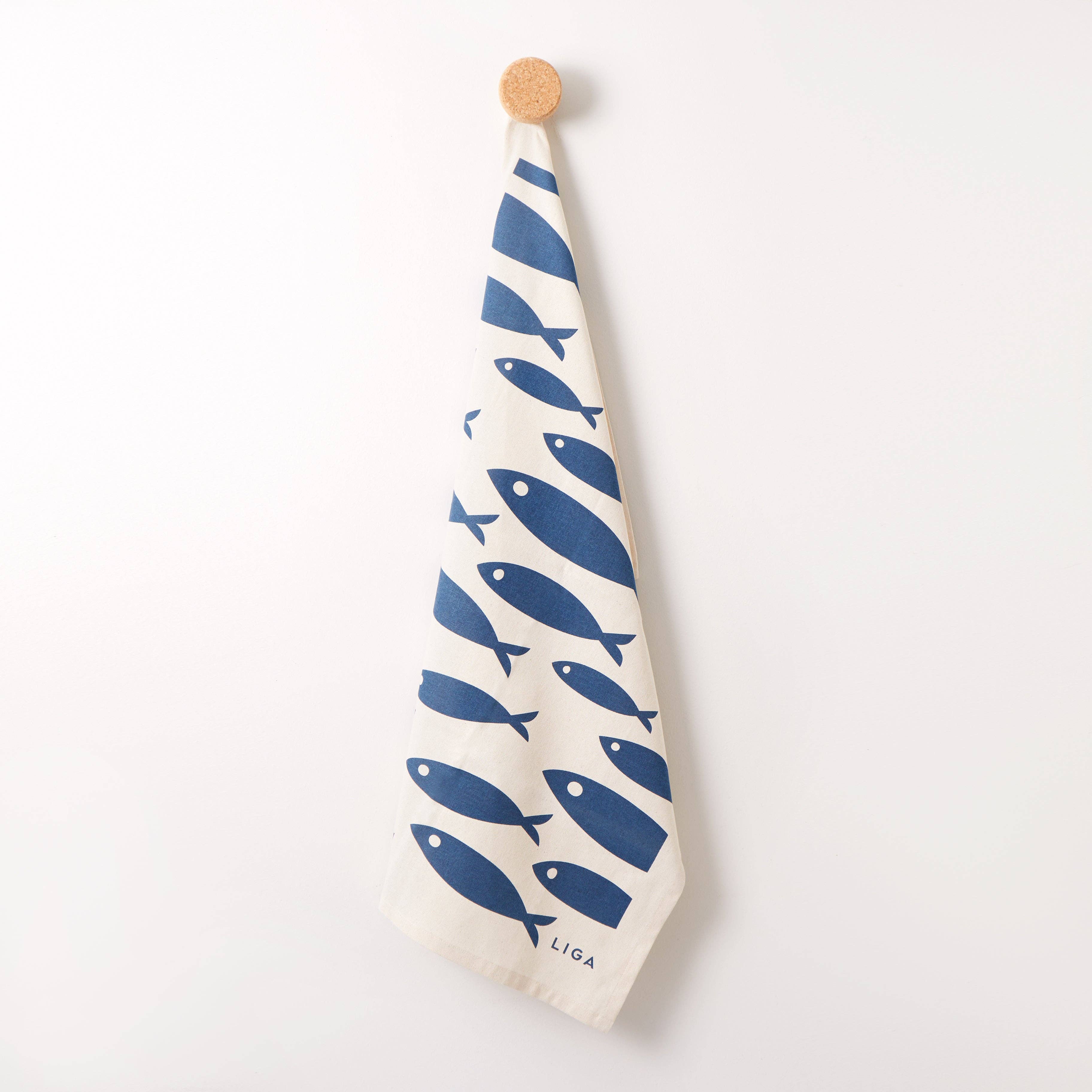 LIGA – Großhandel Geschirrtücher – Bio-Geschirrtuch | Fisch3