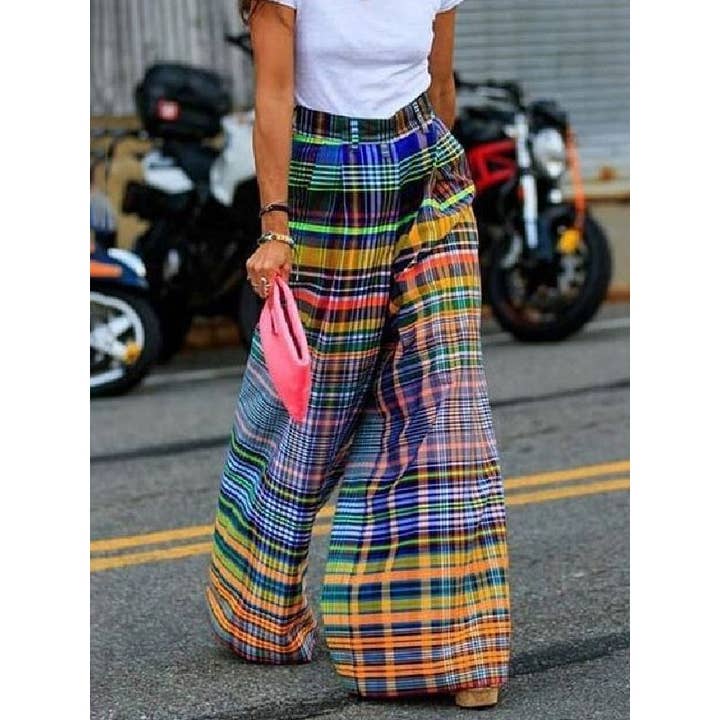 Wholesale checkered pants women for your store Wholesale checkered pants women for your store