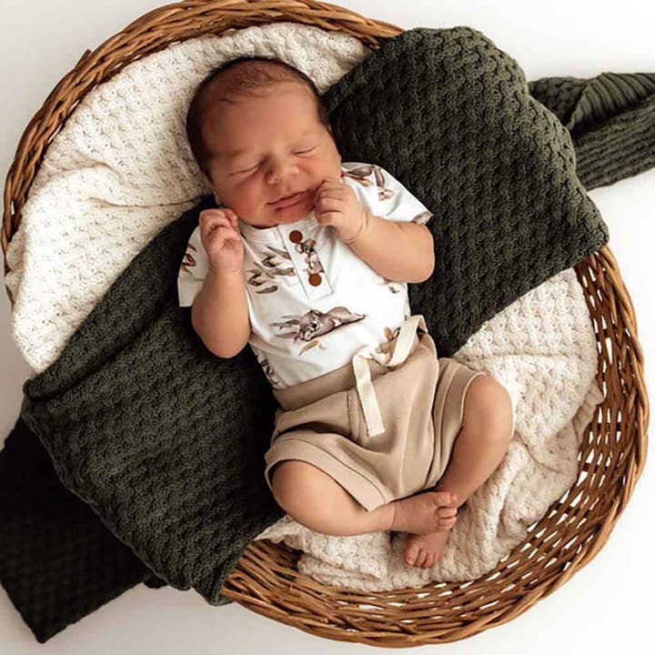 Snuggle Hunny - Wholesale Bodysuit (non-footed) – Baby - Koala Short Sleeve Organic Bodysuit5