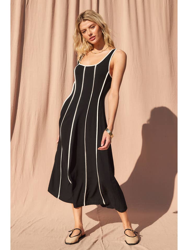 ILLA ILLA - Wholesale Dress - Women's - IM7512-Linen Midi Dress12