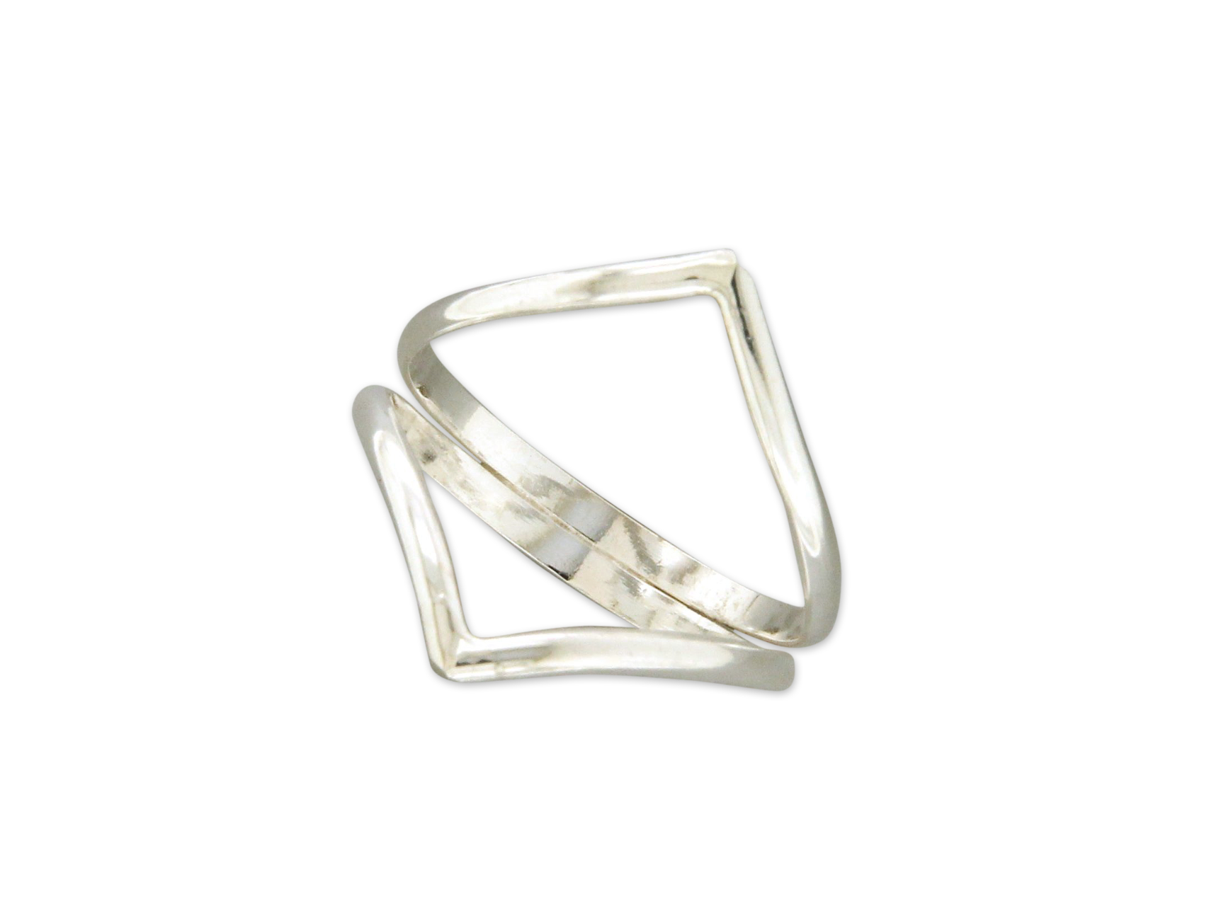 Mark Steel Jewelry - Vente Anneau/bague à empiler - Bague Double Chevron1