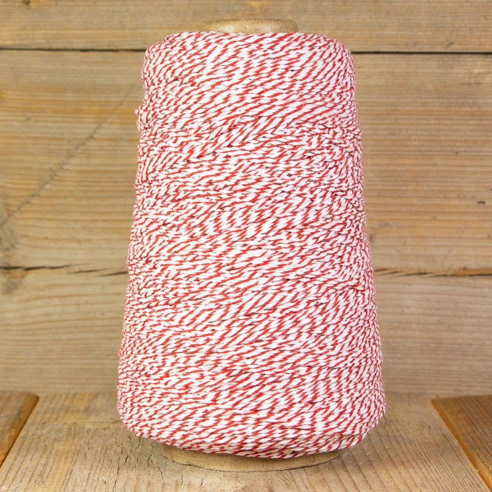 kadopapier.net - Vendita all'ingrosso Spago - Corda di cotone rosso e bianco1