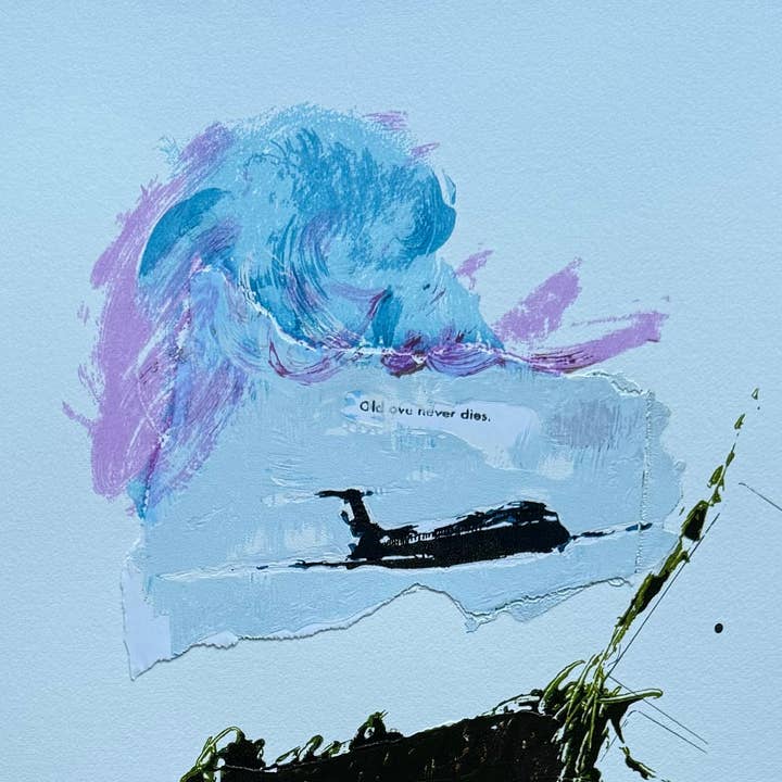 Le vieil amour ne meurt jamais | Mario Schifano pour la vente par Arte Focus