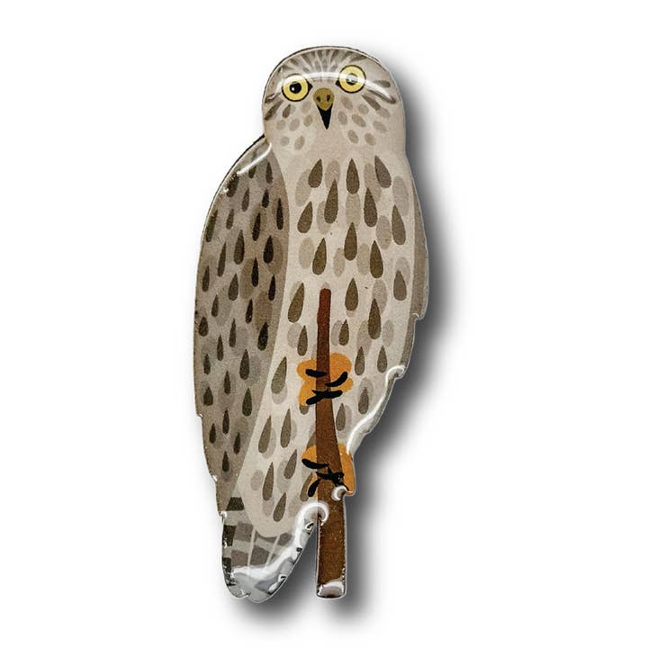 Barking Owl Brooch for wholesale by Selatan