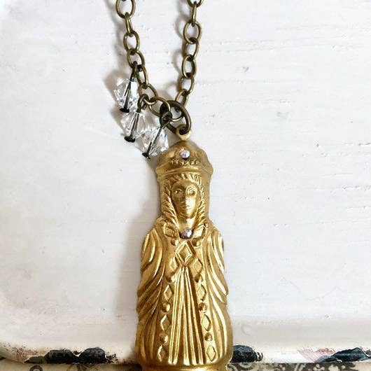 The green antique trunk - Wholesale Pendant/Charm Necklace - King or Queen Chess Piece Necklace Charm5
