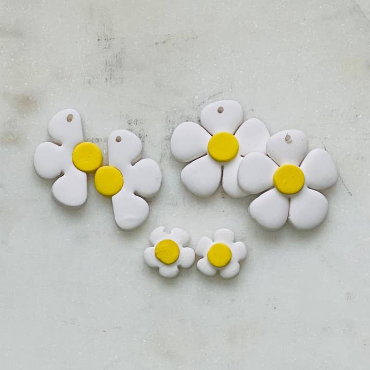 Daisy - Polymer Clay Earrings for wholesale by Simply C's