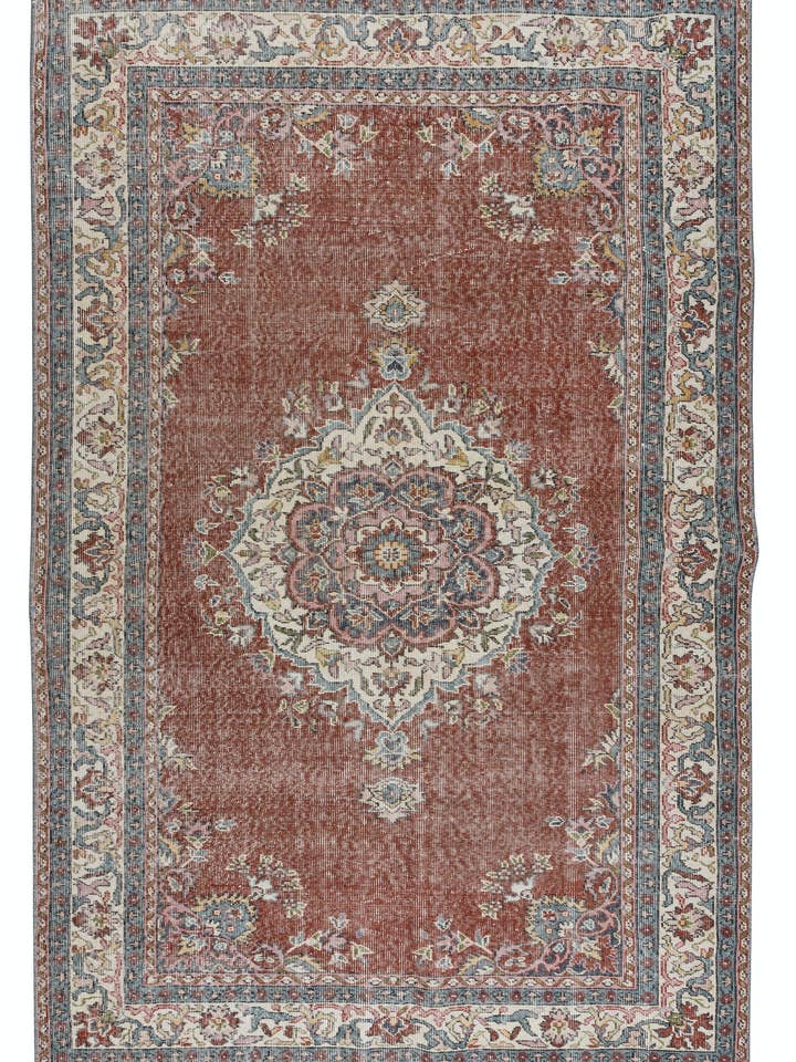 Tapete de lã turca tradicional vintage de 5,4x8,5 pés por atacado de Rug Specialist LLC.