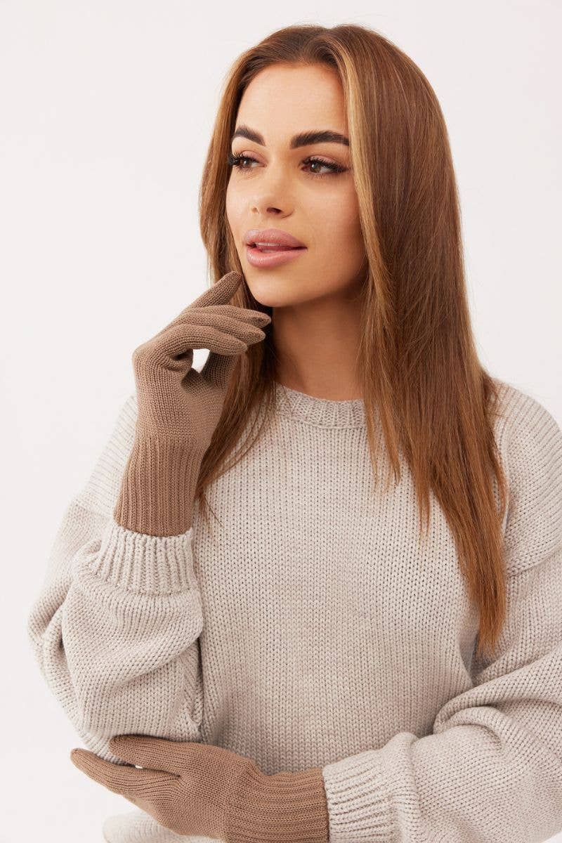 Ander - Wholesale Gloves - Women's - Women's single gloves 100% merino wool - CLASSY11