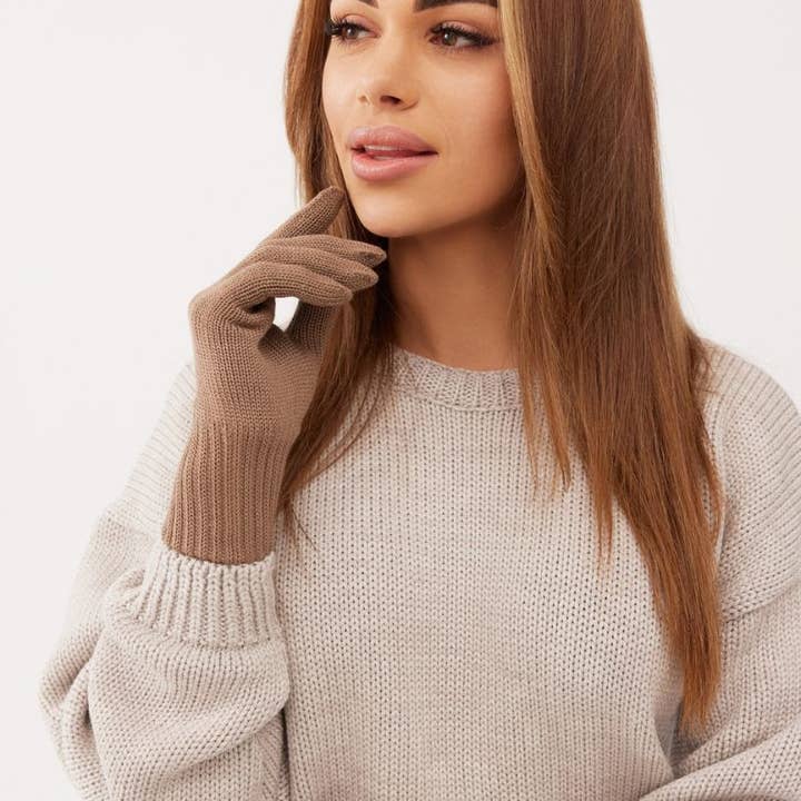 Ander - Wholesale Gloves - Women's - Women's single gloves 100% merino wool - CLASSY11