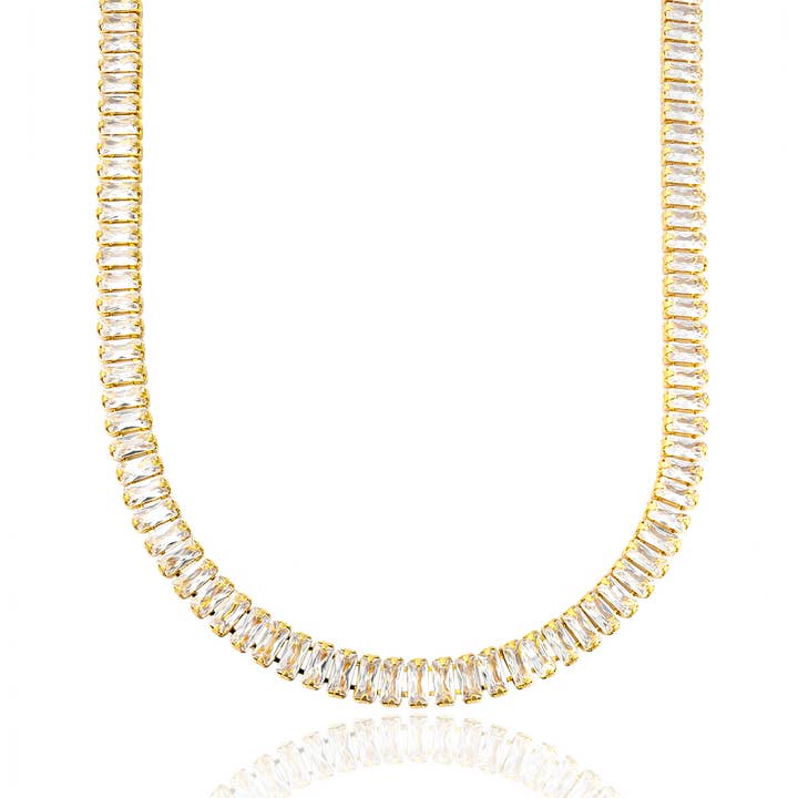 MIA Jewelry - Wholesale Tennis Bracelet - 6mm CZ Baguette Bracelet (F93/I129)