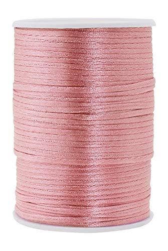 Mandala Crafts - Wholesale Craft Supplies - Mandala Crafts Satin Rattail Cord String from Nylon for Chinese Knot, Macramé, Trim, Jewelry Making25