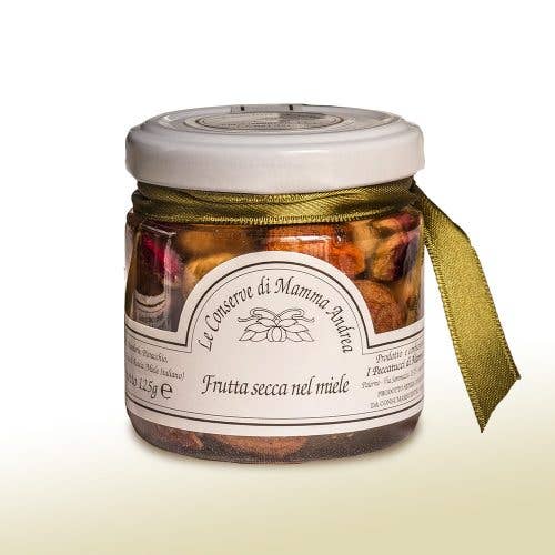 Almonds, Halzenyts and Pistachios with Acacia Honey for wholesale by I Peccatucci di Mamma Andrea