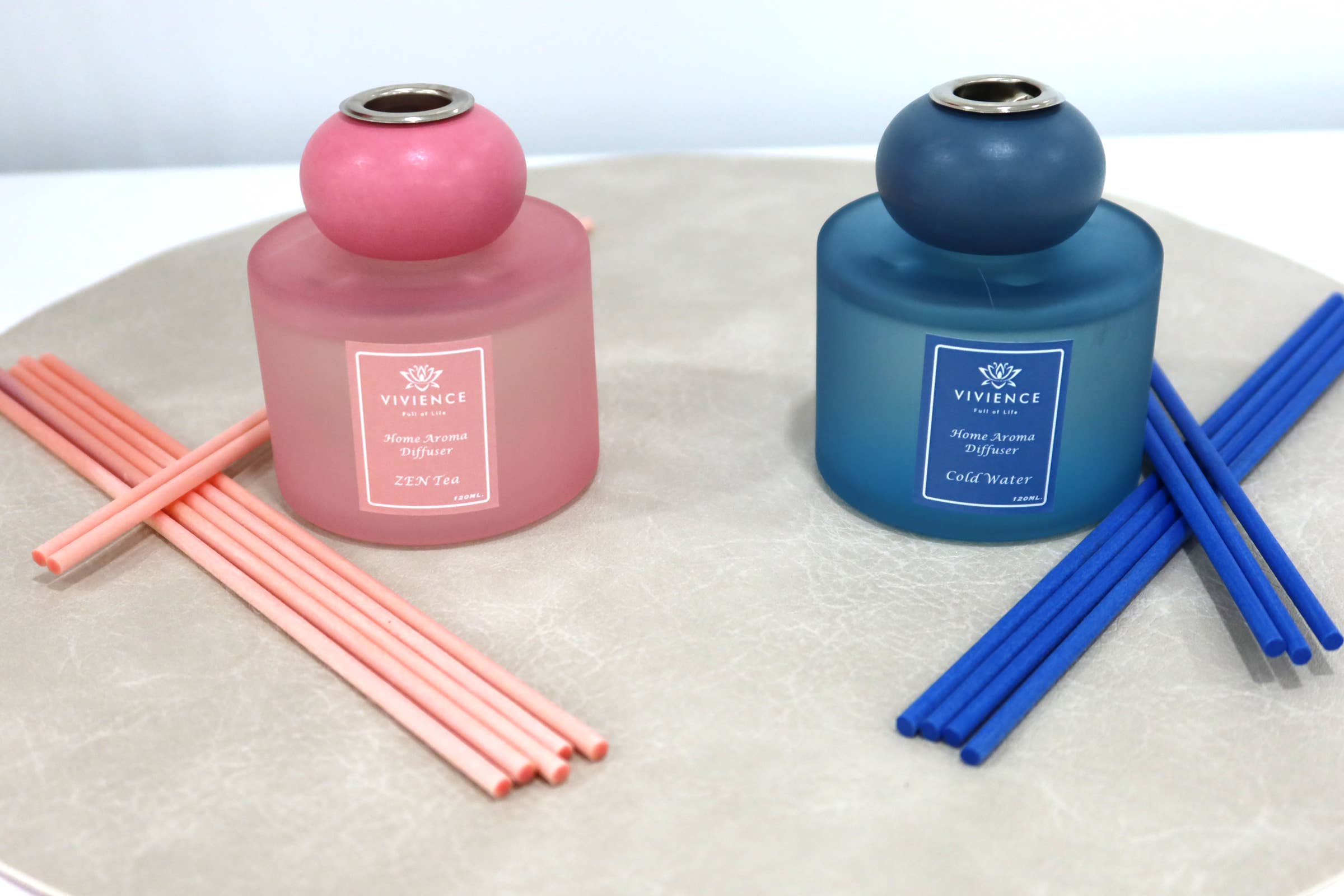 VIVIENCE - Vendita all'ingrosso Diffusori a lamella - Set di 2 diffusori: blu, rosa6