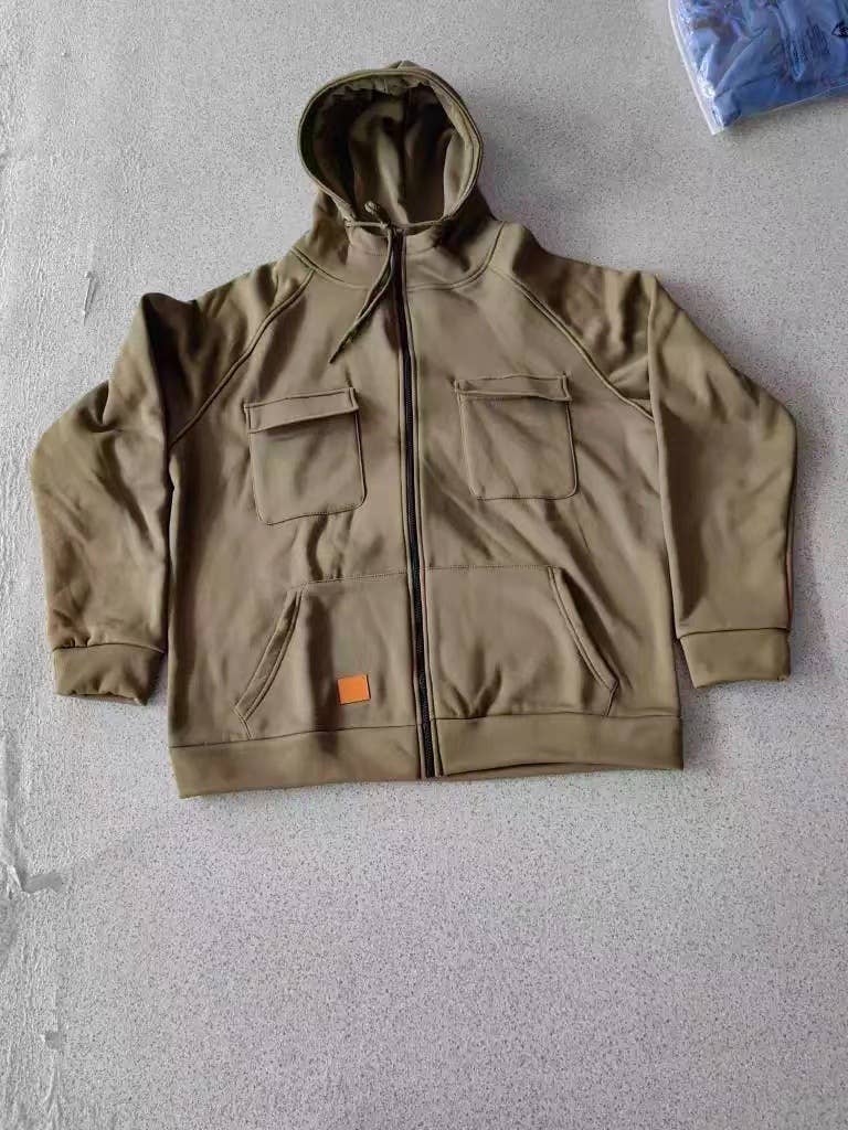 Tourtiwi - Venta al por mayor Sudadera con capucha - Hombre - Chaqueta Sudadera Casual para Hombre con Capucha y Color Sólido14