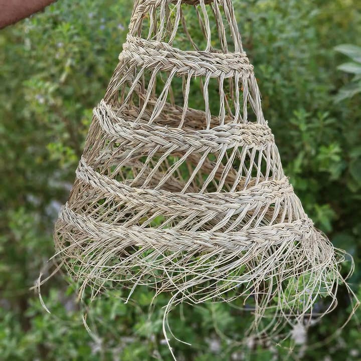 martitec – wholesale Ljuskrona/hängande ljus – Flätad taklampa i naturlig palmfiber - Upphängning