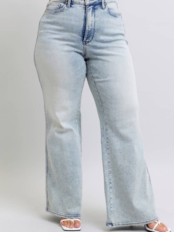 HW Tummy Control Retro Wide - PLUS for wholesale by Judy Blue Jeans
