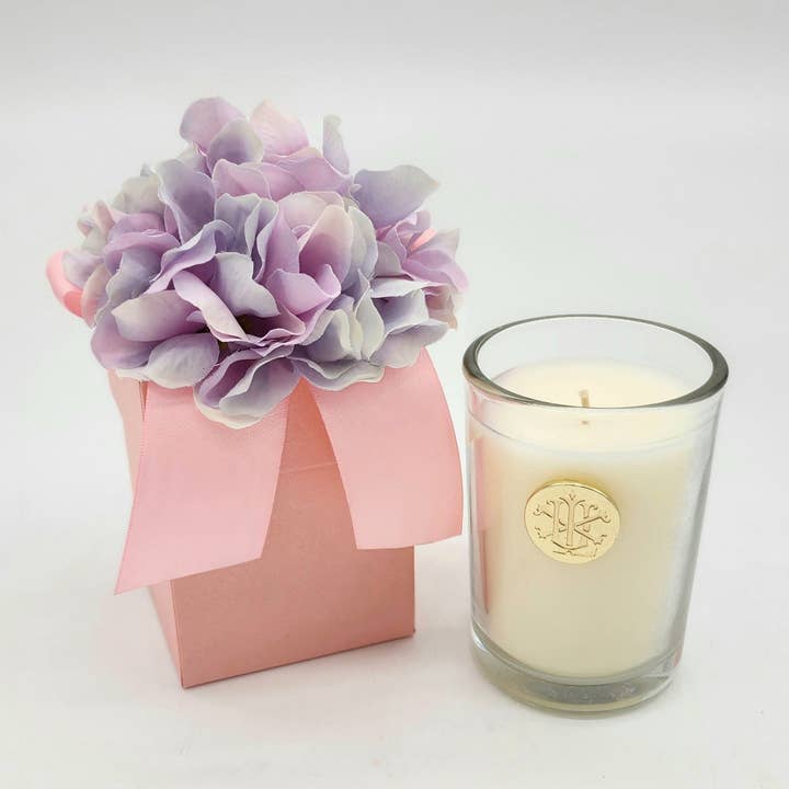 Veranda 8 oz Flower Box Candle for wholesale by LUX FRAGRANCES