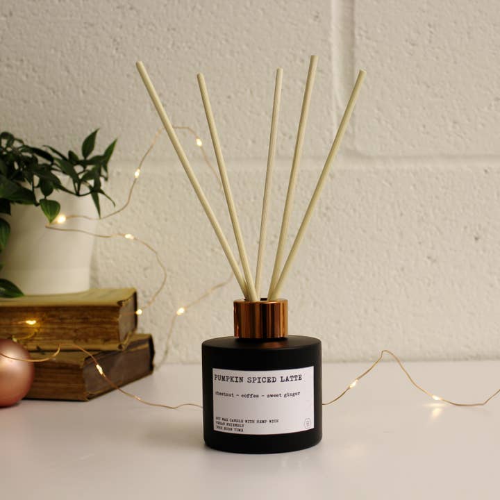 Pumpkin Spiced Latte Christmas Reed Diffuser for wholesale by The Abstract Bee