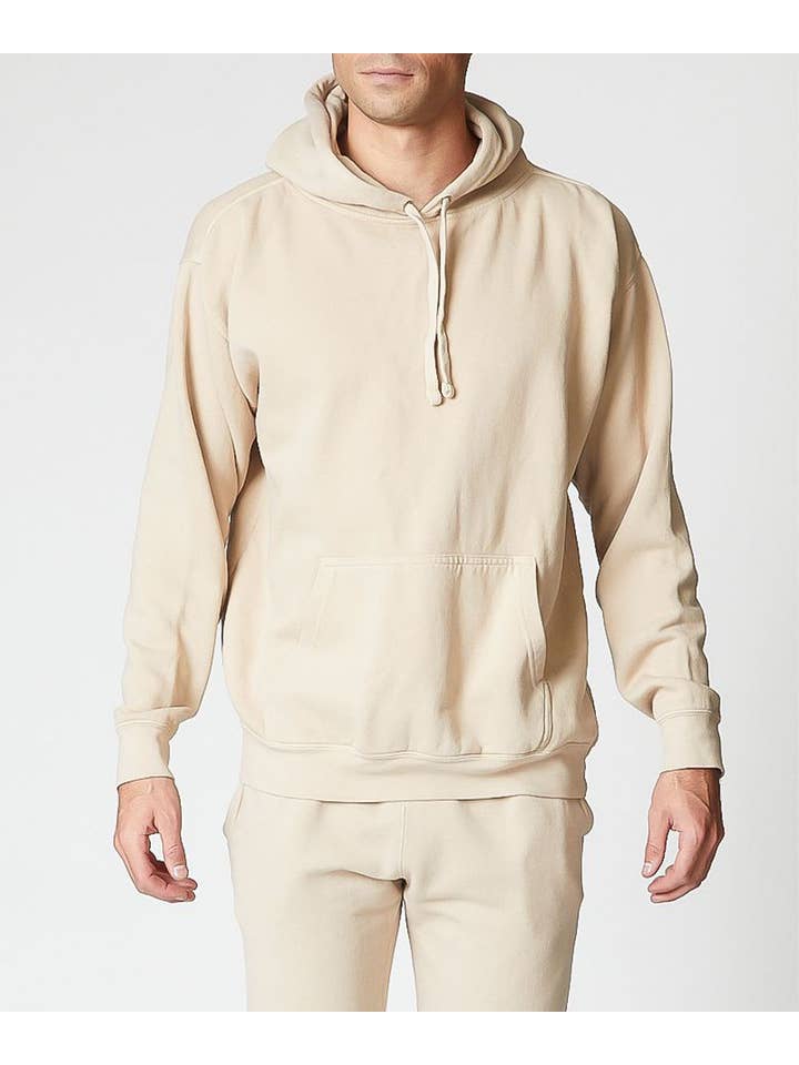 Studio Ko Clothing - Wholesale Hoodie - Men's - MEN'S GARMENT DYE COTTOM HOODIE