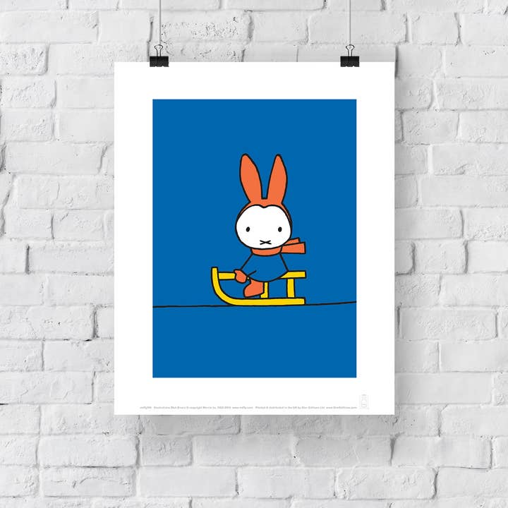 Star Editions - Wholesale Art Print - Miffy - Sledge - 11X14” Premium Art Print2