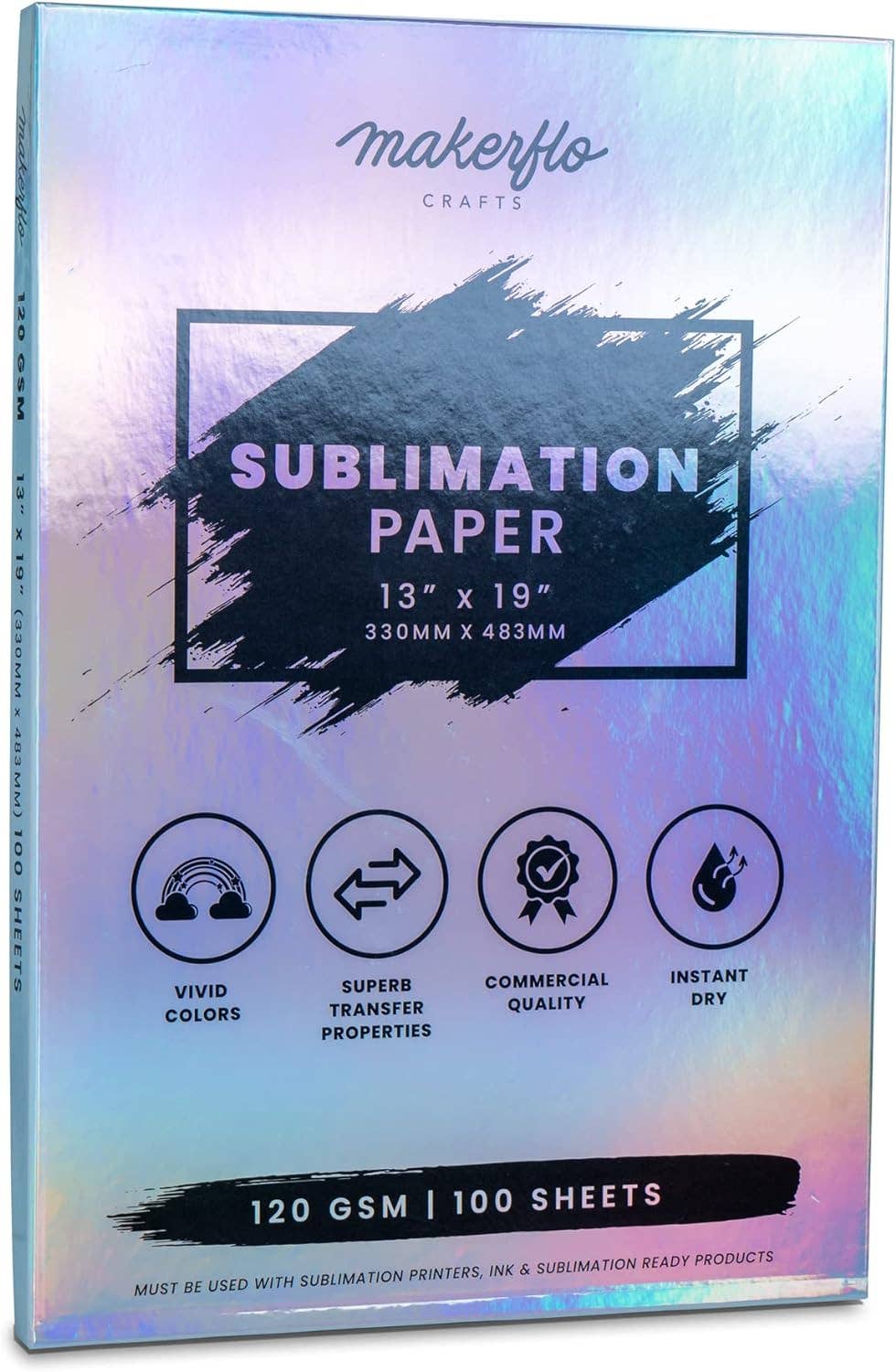 MakerFlo - Wholesale Craft Supplies - Makerflo Sublimation Paper 100 Sheets Heat Transfer Paper0