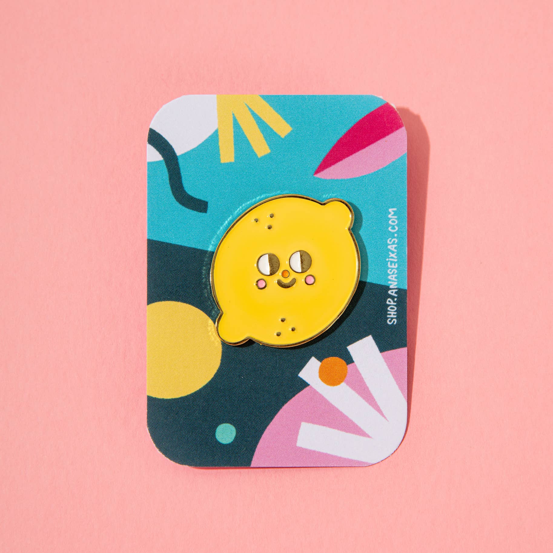 Ana Seixas - Venta al por mayor Botón/prendedor - Pin de esmalte con diseño de limón amarillo1