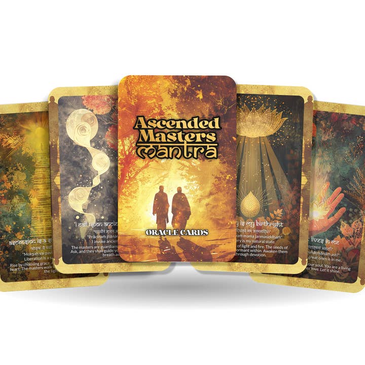 Baraja de Oráculo de Mantras de Maestros Ascendidos con 22 Cartas para venta al por mayor de Ibiza Tarot USA