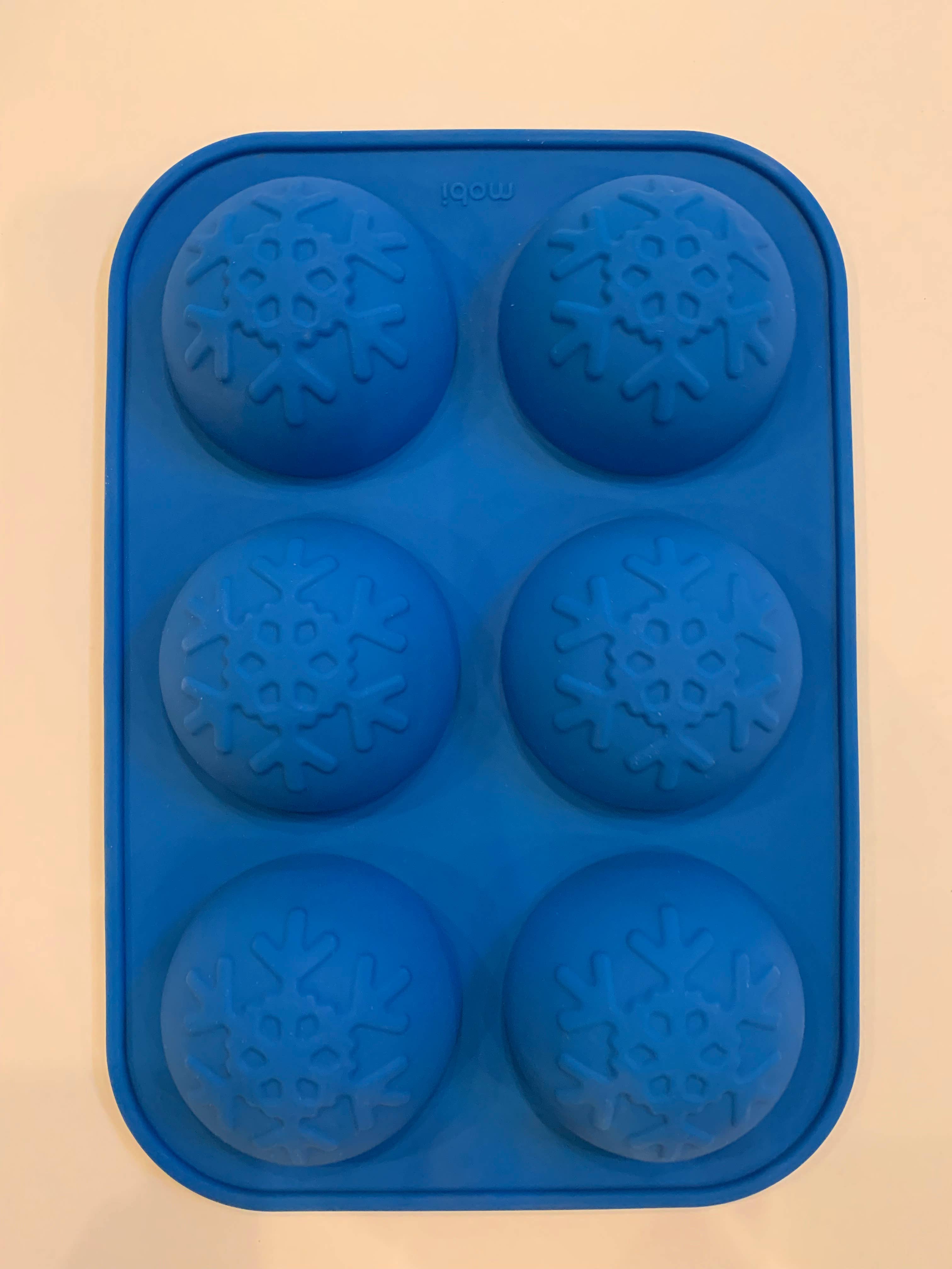 Mobi - Wholesale Chocolate/Candy Mold - Cocoa Bombs, Snowflake, Blue, Silicone Mold3