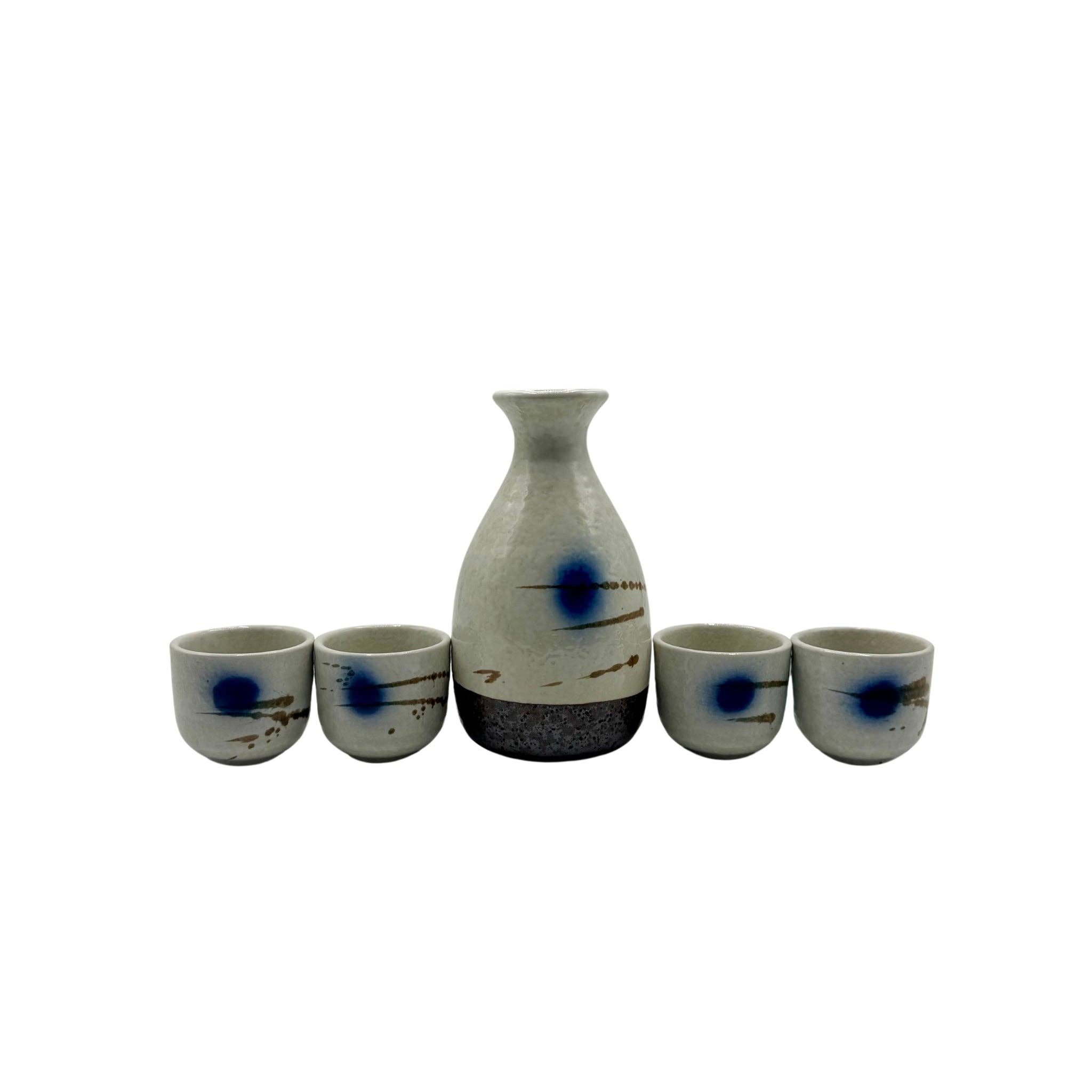 utoppa GmbH - Wholesale Serving Tray - Golden Turtle Japanese Sake Set Pot and 4 Cups0