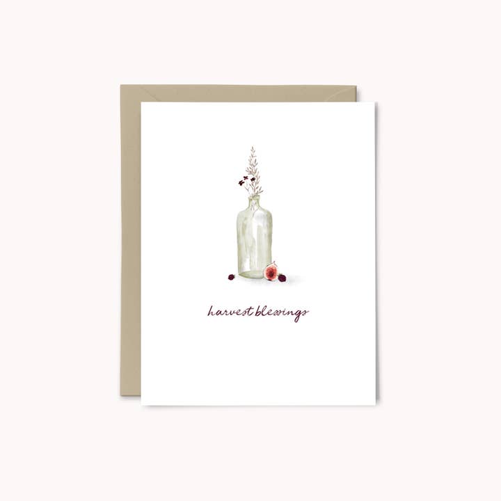 Harvest Blessings Wenskaart voor wholesale door Paper Swan & Co.