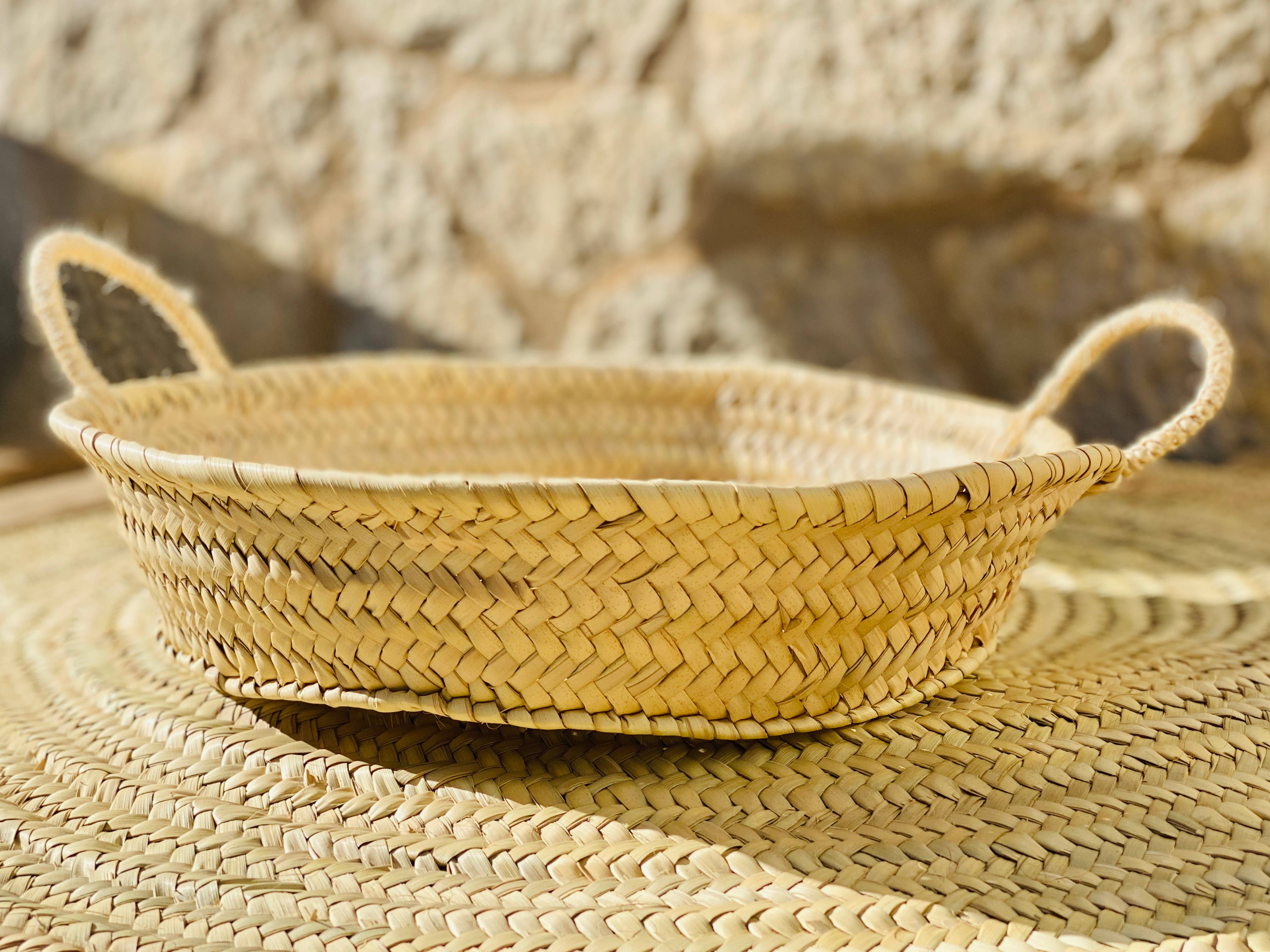 Maya Mallorca - Wholesale Decorative Tray - PALMA TRAY PITA HANDLE0