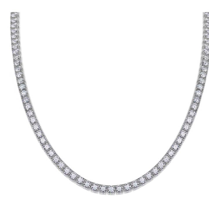 Tennis Diamond Moissinite Necklace for wholesale by Ghazalsjewels